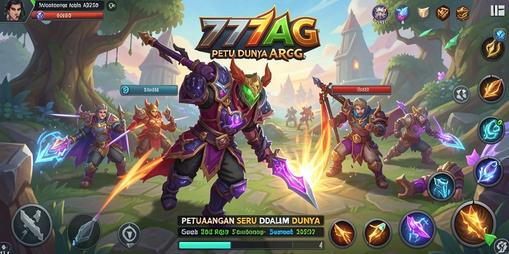 Tampilan permainan <strong>777AG</strong> dengan aksi petualangan yang menarik.