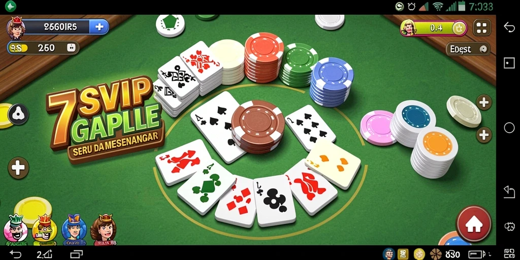 Tampilan menarik saat bermain Gaple di 7SVIP.