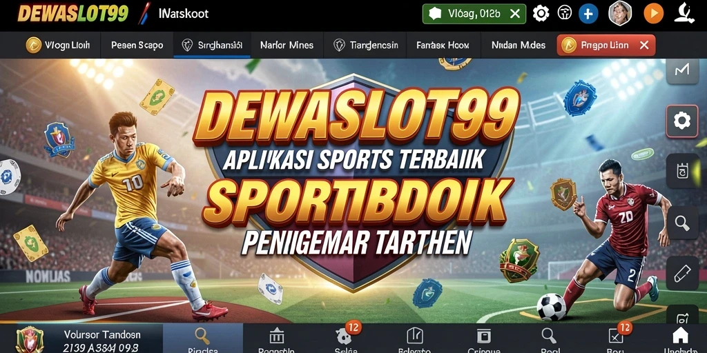 Tampilan utama aplikasi DEWASLOT99 menampilkan opsi taruhan yang lengkap.