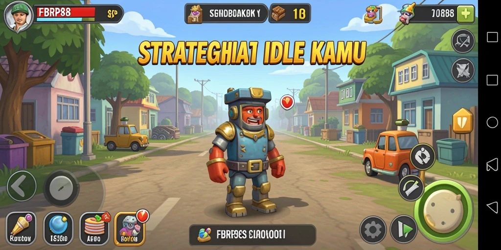 Tampilan gameplay <strong>FBRP88</strong> yang memukau dalam mode Idle.