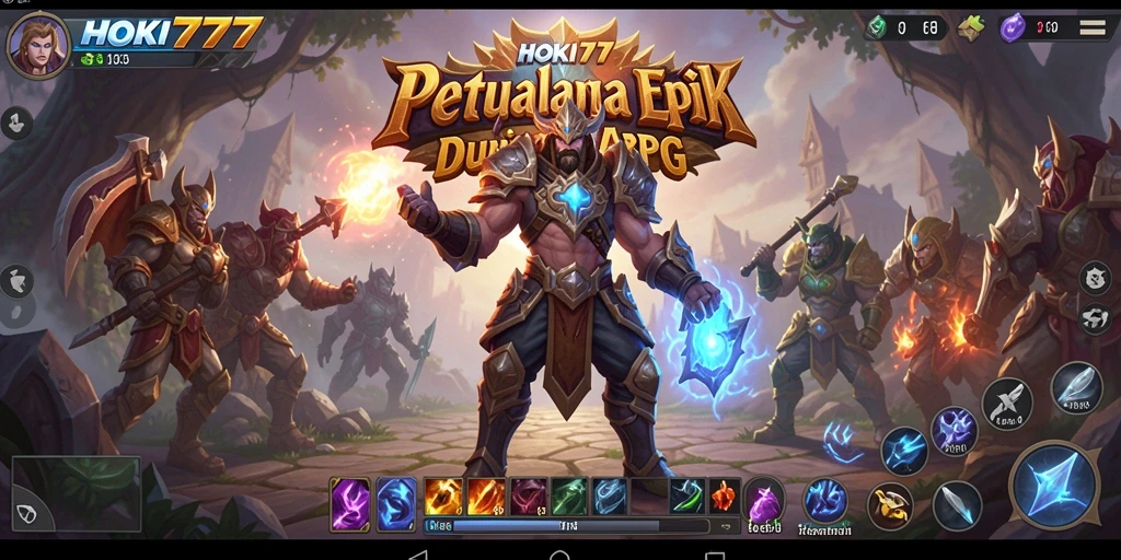 Tampilan gameplay ARPG yang seru dan mendebarkan di HOKI777.