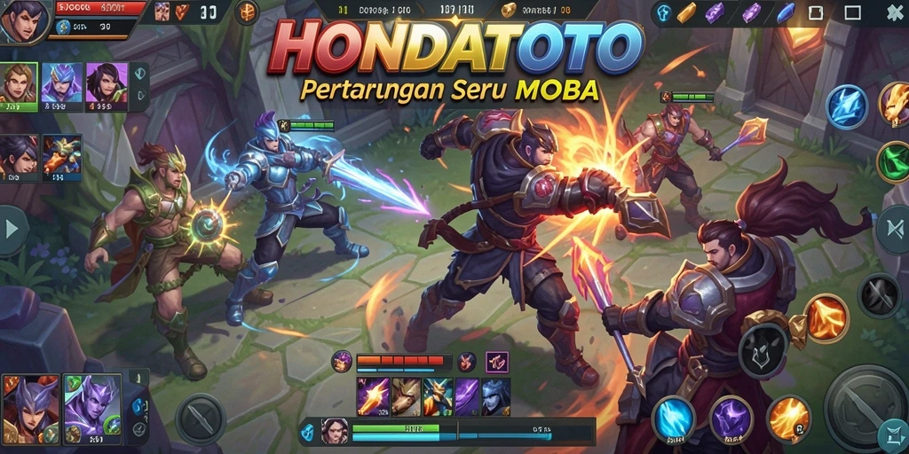 Tangkapan layar menjelaskan pertempuran seru dalam HONDATOTO.