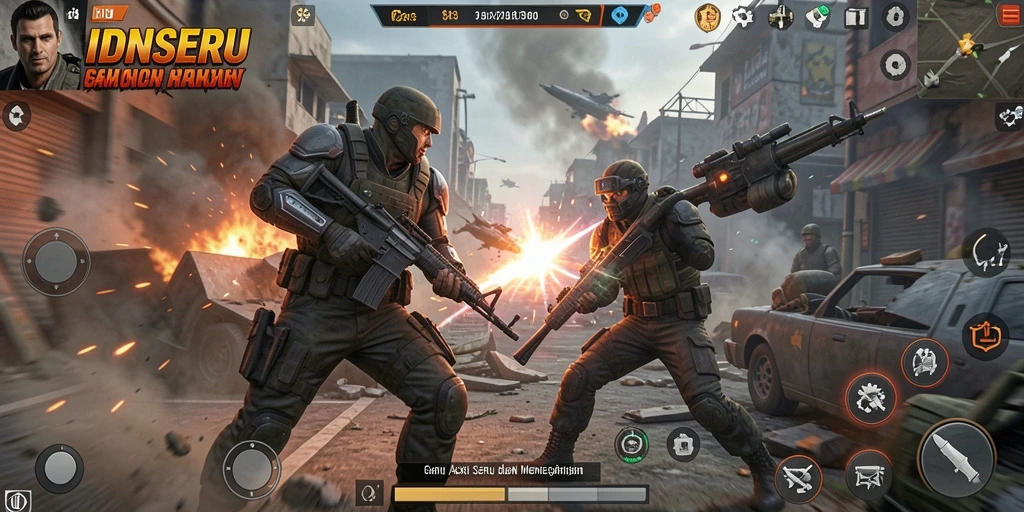 Tampilan gameplay seru dan menegangkan dari IDNSERU.