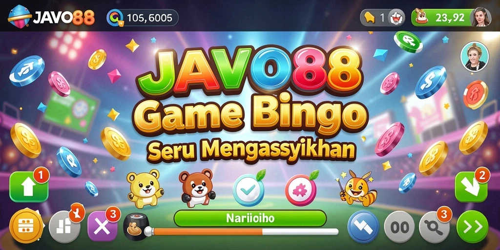Tampilan gameplay Bingo pada JAVO88 yang seru dan interaktif.