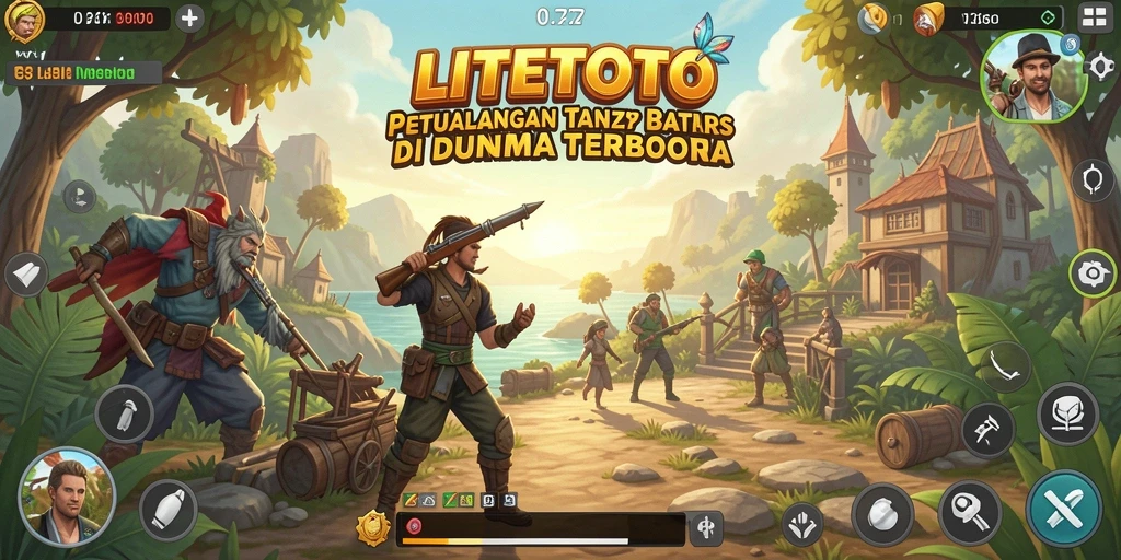 Screenshot LITETOTO menampilkan petualangan di dunia terbuka yang menakjubkan.