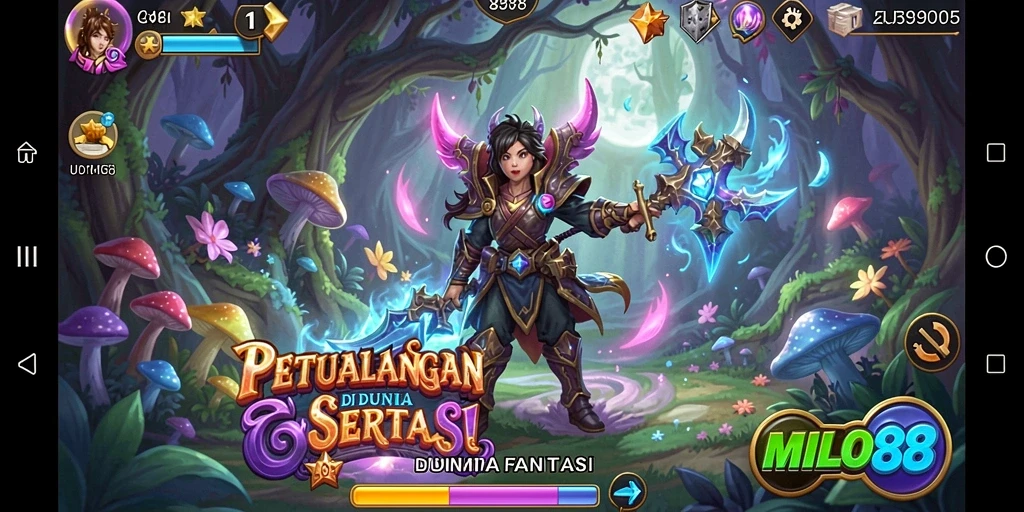 Tampilan epic dari gameplay seru MILO88 yang penuh petualangan.
