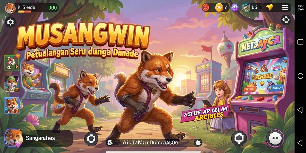 Tampilan gameplay <strong>MUSANGWIN</strong> yang penuh aksi dan tantangan seru.