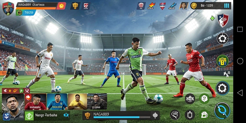 Tampilan aksi seru di gameplay NAGA889.
