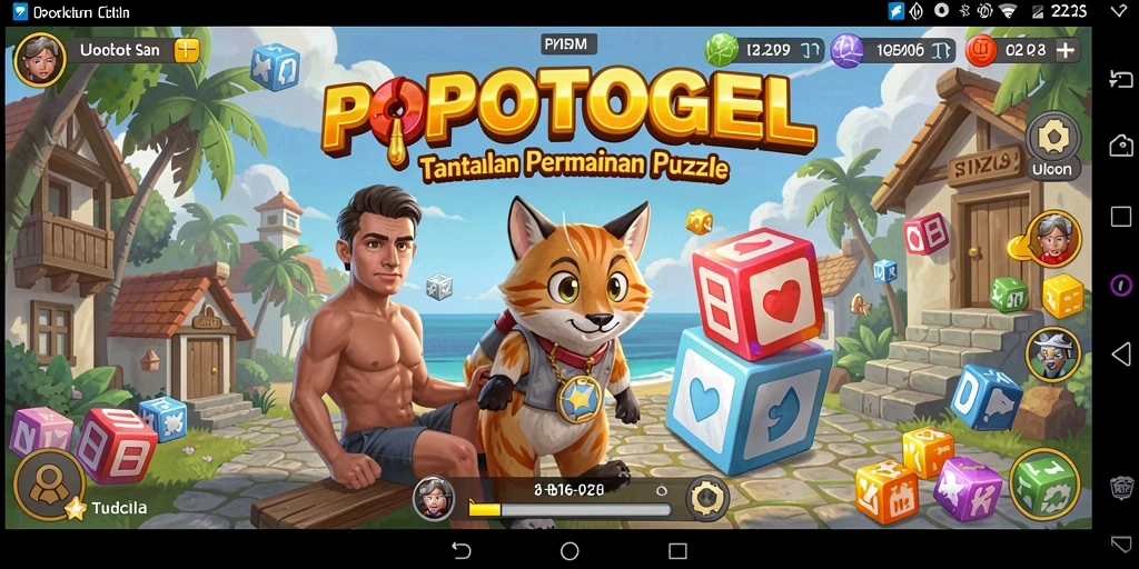 Screenshot utama POPOTOGEL menampilkan suasana gameplay Puzzle yang menarik.
