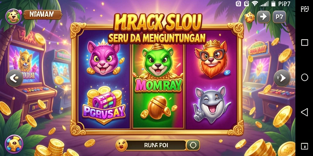 Tampilan gameplay Slot PP7 yang mendebarkan dan penuh warna.