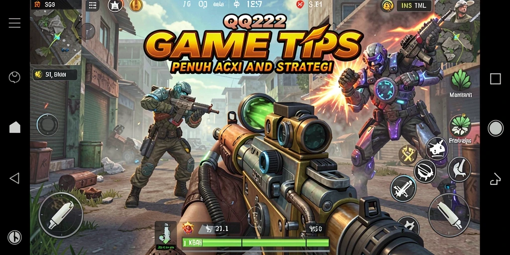 Tampilan gameplay menyenangkan dan penuh aksi di QQ222.