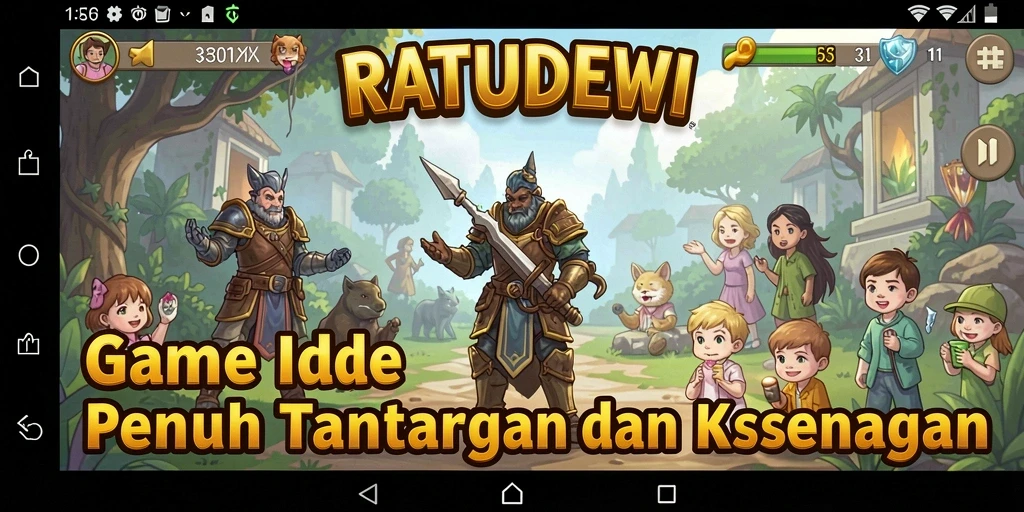 Tampilan gameplay RATUDEWI yang memukau dan interaktif.
