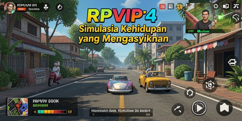 Screenshot RPVIP4 menampilkan pengalaman gameplay yang menyenangkan dan mendalam.