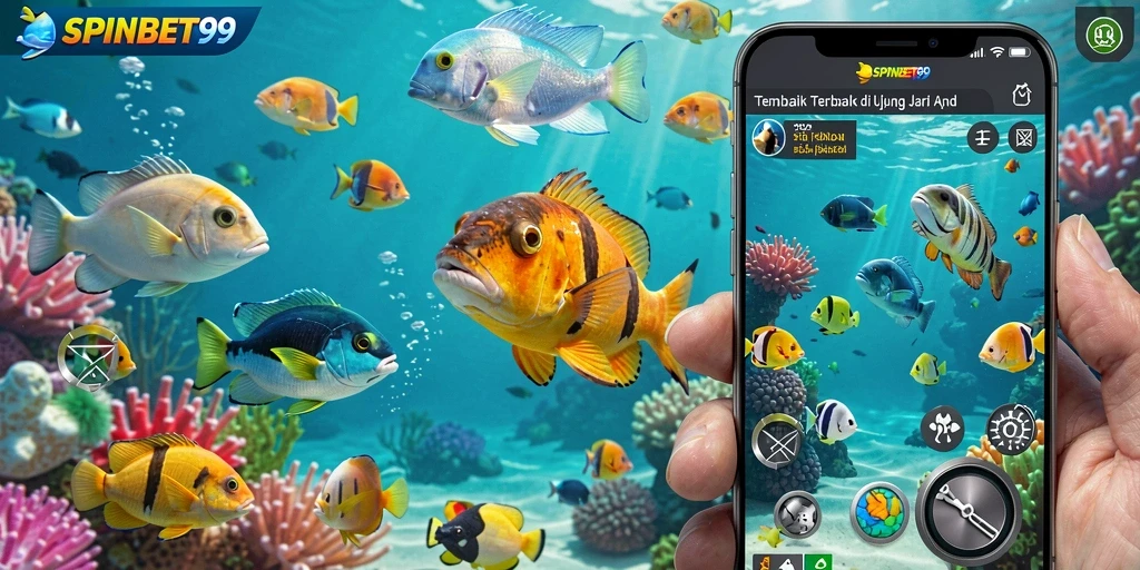 Gameplay SPINBET99 menampilkan aktivitas menembak ikan yang seru dan mengasyikkan.