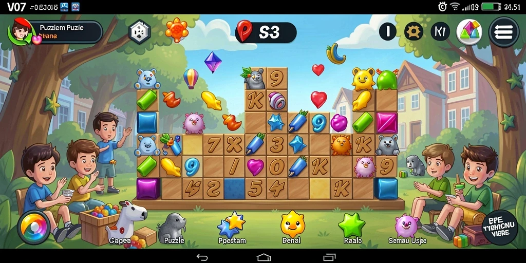 Tampilan gameplay V07 yang menantang dan menarik.