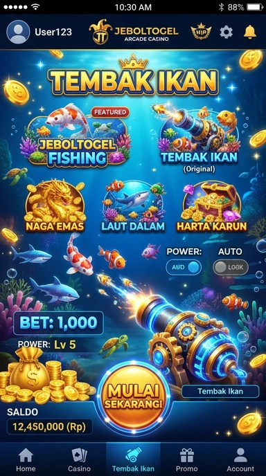 Tampilan antarmuka pengguna jeboltogel yang menarik dan mudah digunakan.